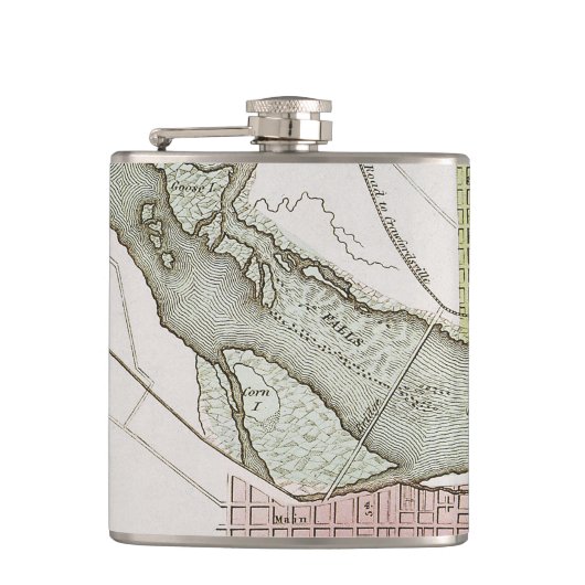 FLASQUES JEFFERSONVILLE, INDIANA : CARTE (Devant)