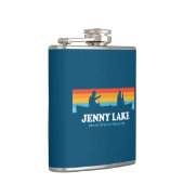 Flasques Jenny Lake Grand Teton National Park Canoe (Droite)