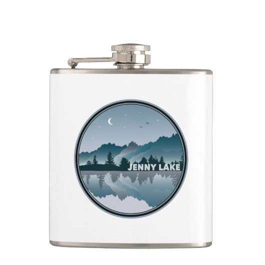 Flasques Jenny Lake Grand Teton National Park Réflexion (Devant)