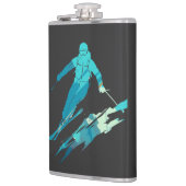 Flasques Jeux de ski Défi Sport Illustration Silhouette (Gauche)