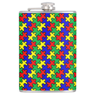 Flasques Jigsaw Puzzle Motif sans joint-22675