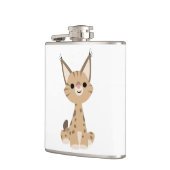 Flasques Joli Carton Lynx Hip Flask (Gauche)