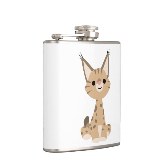 Flasques Joli Carton Lynx Hip Flask (Droite)