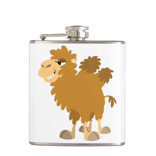 Flasques Joli Cartoon Deux Humped Camel Hip Flask (Devant)