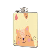 Flasques Joli Chat Orange Gingembre Jouant dans les Feuille (Gauche)