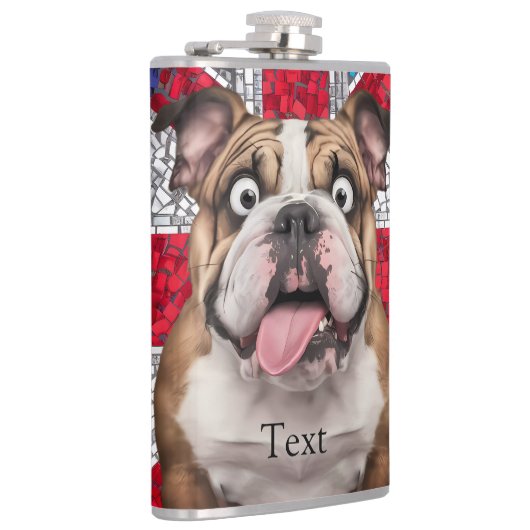 Flasques Joli chien taureau anglais (Droite)