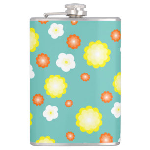 Flasques Joli coloré motif fleur de marguerite