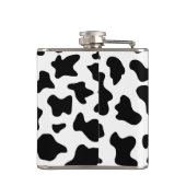 Flasques joli cowboy noir et blanc à la ferme empreinte de (Dos)