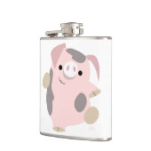 Flasques Joli Danson Dansant Pig Hip Flask (Gauche)