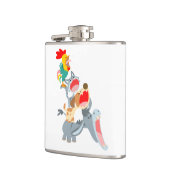 Flasques Joli dessin Brême Ville Musiciens Hip Flask (Gauche)