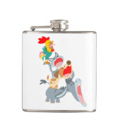 Flasques Joli dessin Brême Ville Musiciens Hip Flask (Devant)