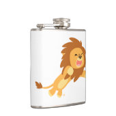 Flasques Joli Dessin Cartographié Lion Hip Flask (Droite)