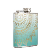 Flasques Joli dessin de mandala tribal dessiné à la main (Droite)