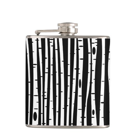 Flasques Joli motif noir blanc (Devant)
