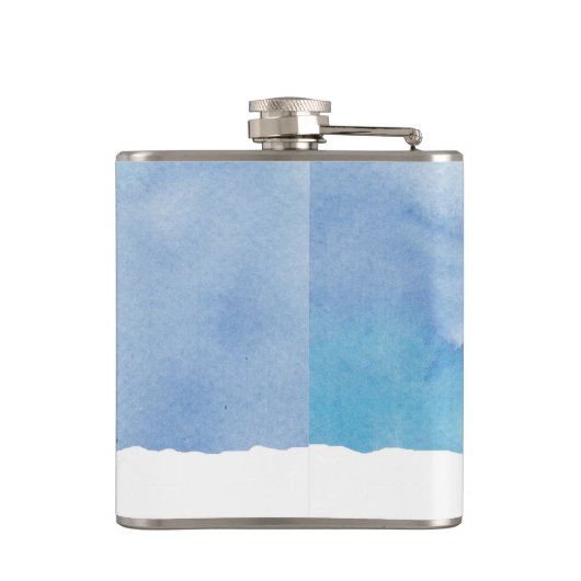 Flasques Joli Snowman De Noël En Vêtement Et Sourire (Dos)