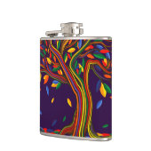 Flasques Jolie automne Arbre arc-en-ciel violet automne Tha (Gauche)