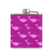 Flasques Jolie fille rose bébé Narwhal Patterned (Dos)