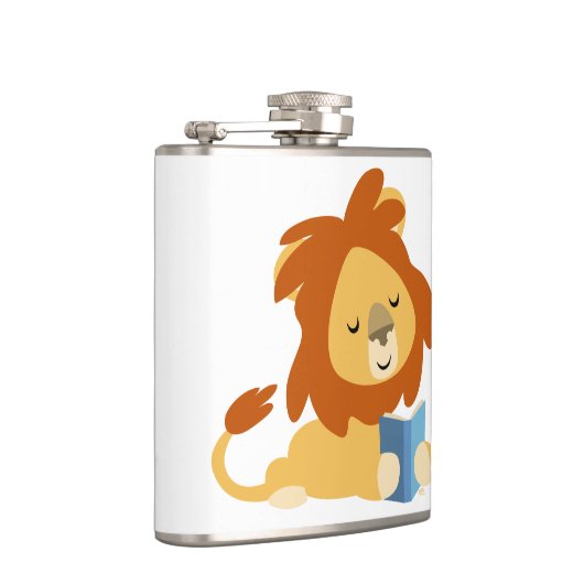 Flasques Jolie lecture Carton Lion Hip Flask (Droite)