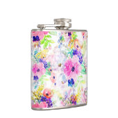 Flasques Jolies Fleurs Boho Floral Aquarelle Design (Droite)