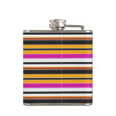 Flasques Jolies rayures noires orange (Dos)