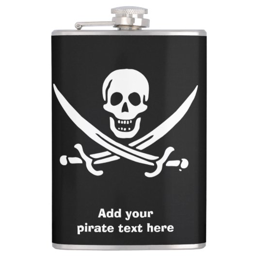 Flasques Jolly roger drapeau de pirate (Devant)