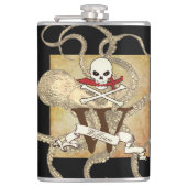 Flasques Jolly roger Monogramme initial (Devant)