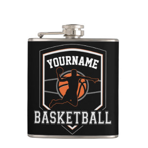 Flasques Joueur de basket-ball personnalisé NOM Équipe de b