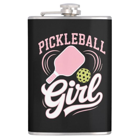 Flasques Joueuse de pickleball fille (Devant)