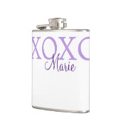 Flasques Jour de la Saint Valentin Xoxo ajouter nom pastel (Gauche)