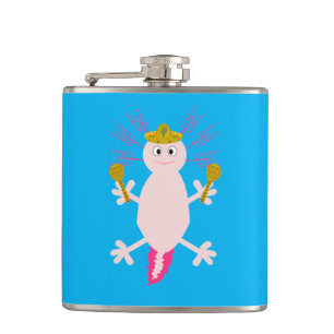 Flasques Jour de l'Axolotl mexicain mort