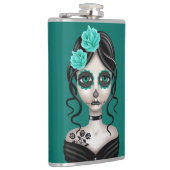 Flasques Jour triste de la fille morte sur le bleu (Droite)