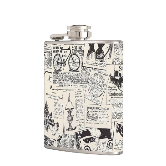 Flasques Journal vintage (Gauche)