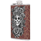 Flasques Journée Rose Du Crâne Féminin De L'Art Morte (Gauche)