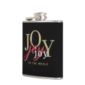 Flasques Joy to the World Festive Typographie Noël (Gauche)