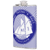 Flasques Joyeuse goélette Fête des pères sur les vagues de (Gauche)