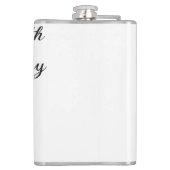 Flasques Joyeux 10e anniversaire simple nom de mariage mini (Dos)