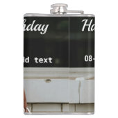 Flasques Joyeux 20e anniversaire simple photo ajouter nom d (Dos)