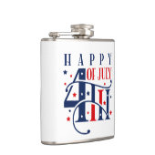 Flasques Joyeux 4 juillet rouge blanc et bleu (Droite)