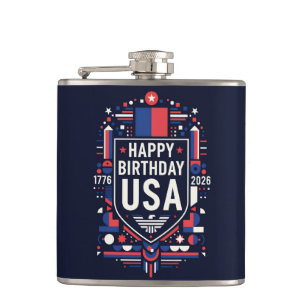Flasques Joyeux anniversaire USA 250