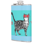 Flasques Joyeux anniversaire Vous Cool Tabby Chat Mens Mari (Gauche)