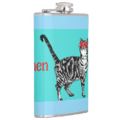 Flasques Joyeux anniversaire Vous Cool Tabby Chat Mens Mari (Droite)