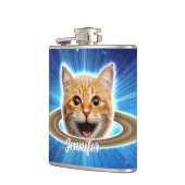 Flasques Joyeux chat dans l'espace. (Gauche)
