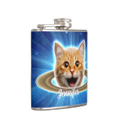 Flasques Joyeux chat dans l'espace. (Droite)