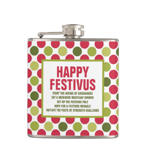 Flasques Joyeux Festivus Fun Flask par ©NHC