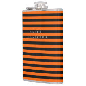 Flasques Joyeux Halloween Orange & Blanc (Gauche)