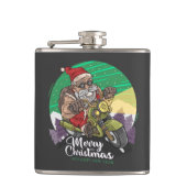 Flasques Joyeux Noël Biker Père Noël (Devant)