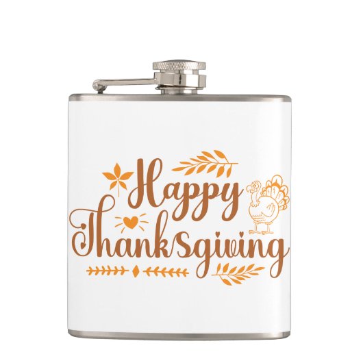 Flasques Joyeux Thanksgiving (Devant)