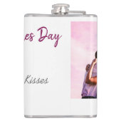 Flasques Joyeux Valentines jour moderne baisers amour ajout (Dos)