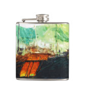 Flasques Junk chinoise dans le port de Hong Kong Abstrait (Devant)