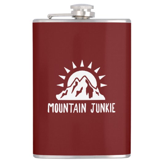 Flasques Junkie de montagne (Devant)
